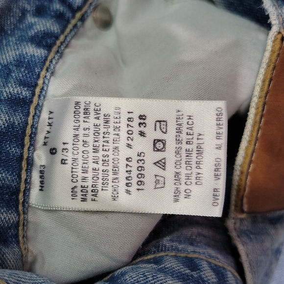 TOMMY HILFIGER JEANS ♡ Vintage Denim Faded 'n Distressed Blue Jeans 6|31 Regular - Picture 12 of 17